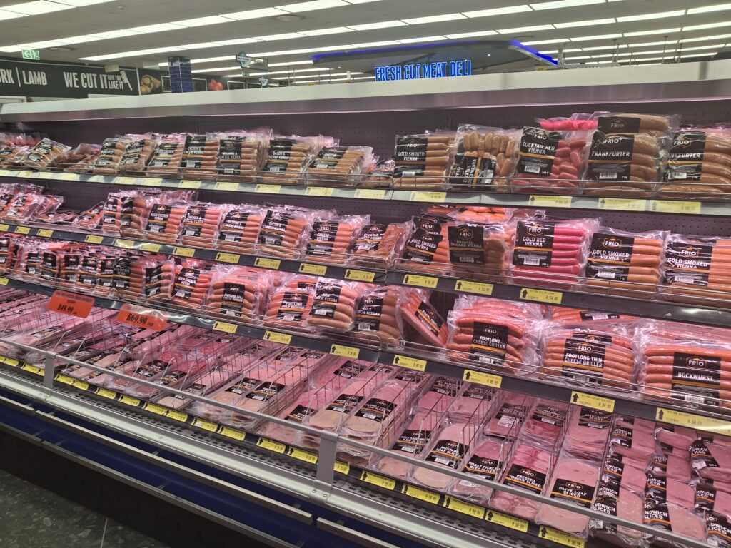 Cold meats selection at Meat World Jackal Creek Cold meats selection at Meat World Jackal Creek