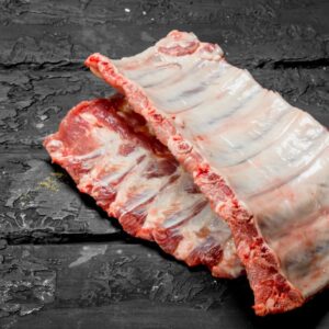 Pre-cooked pork belly ribs